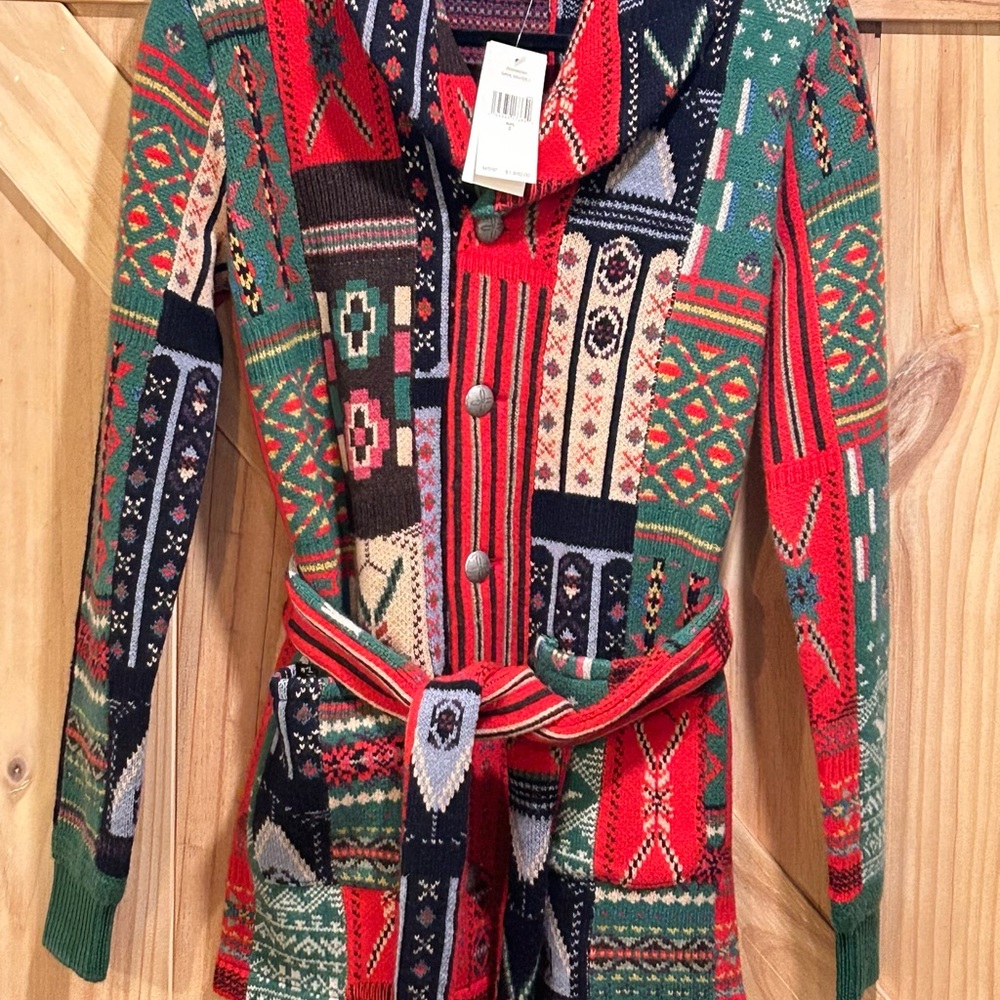 RRL Ralph Lauren Hand Knit Shawl Cardigan | Size 2